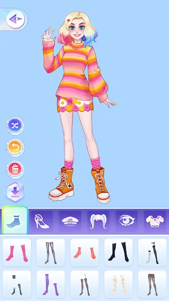 Скачать взломанную YoYa: Dress Up Fashion Girl (ЙоЯ)  [МОД Mega Pack] — полная версия apk на Андроид screen 4