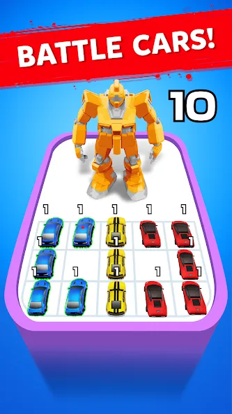 Скачать взлом Robot Merge Master: Car Games (Мерж Батл Кар)  [МОД Unlocked] — полная версия apk на Андроид screen 2