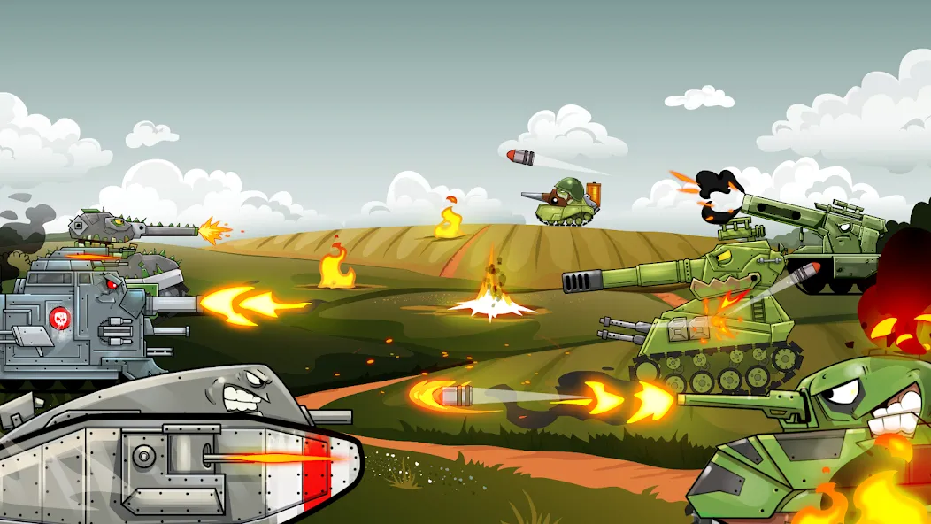 Взлом Merge Master Tanks: Tank wars (Мерж Танки)  [МОД Меню] — полная версия apk на Андроид screen 2