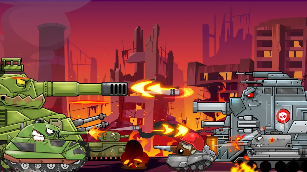 Взлом Merge Master Tanks: Tank wars (Мерж Танки)  [МОД Меню] — полная версия apk на Андроид screen 3