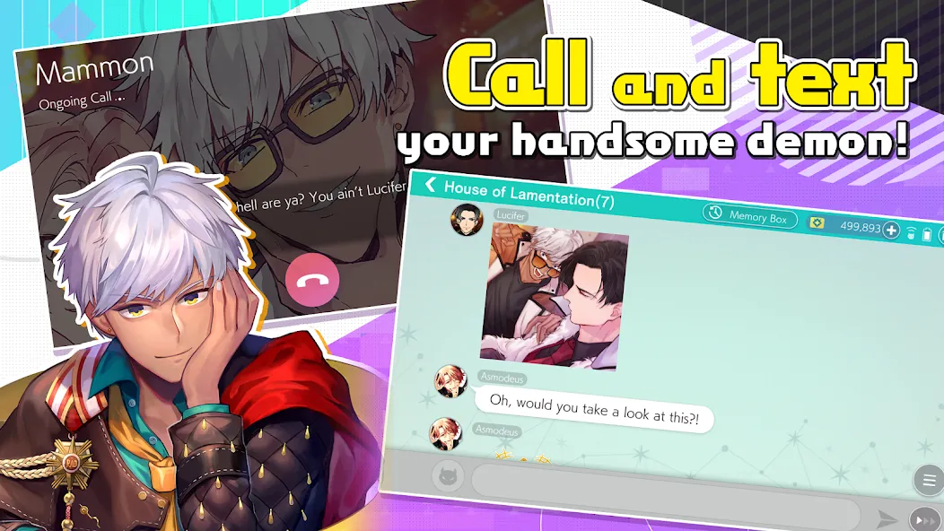 Взломанная Obey Me! Anime Otome Sim Game  [МОД Menu] — стабильная версия apk на Андроид screen 1