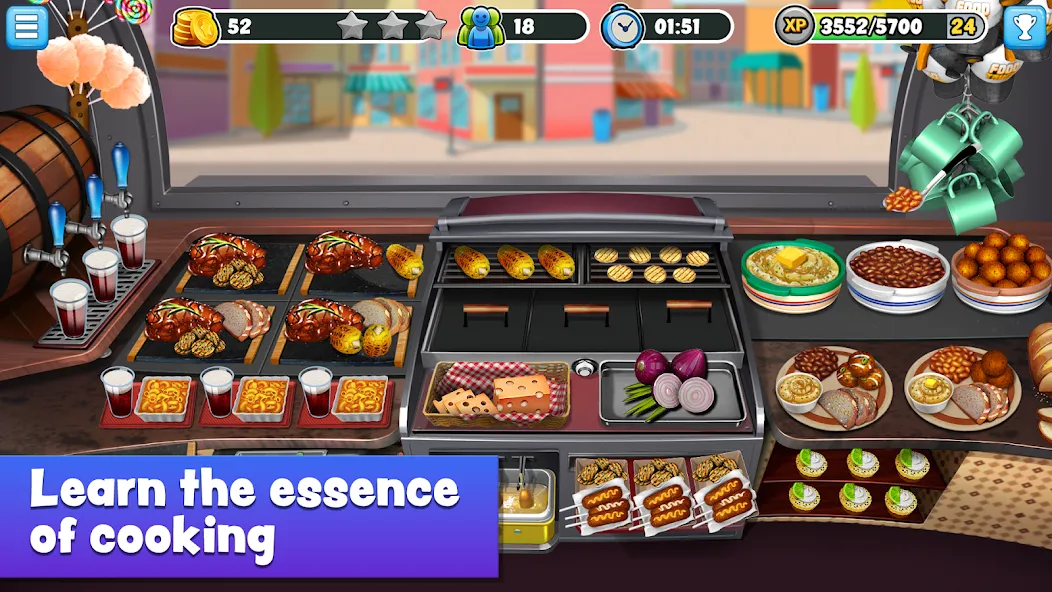 Взлом Food Truck Chef™ Cooking Games (Фуд Трак Шеф)  [МОД Бесконечные монеты] — последняя версия apk на Андроид screen 1