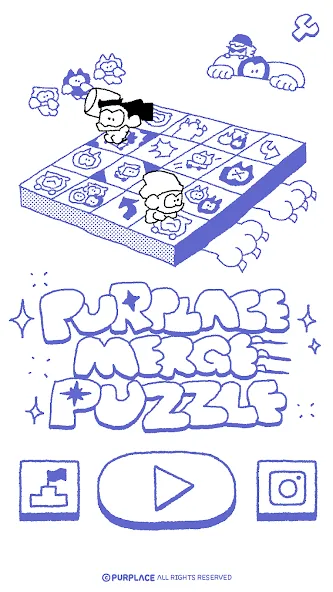 Скачать взлом PURPLACE Merge Puzzle (Парплейс Мрдж Паззл)  [МОД Unlimited Money] — полная версия apk на Андроид screen 1