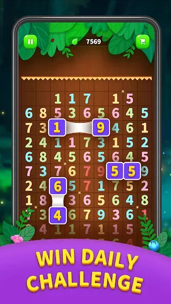 Взлом Number Match — Ten Pair Puzzle (Намбер Матч)  [МОД Много денег] — стабильная версия apk на Андроид screen 4