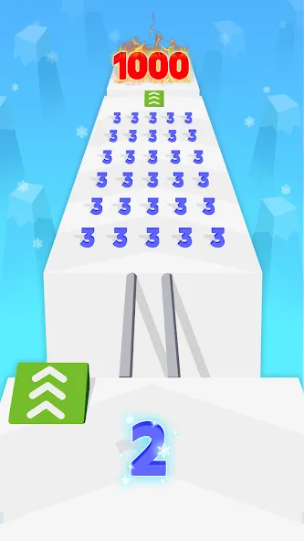 Взломанная Number Merge: Run Master 3D (Намбер Мердж)  [МОД Все открыто] — последняя версия apk на Андроид screen 4