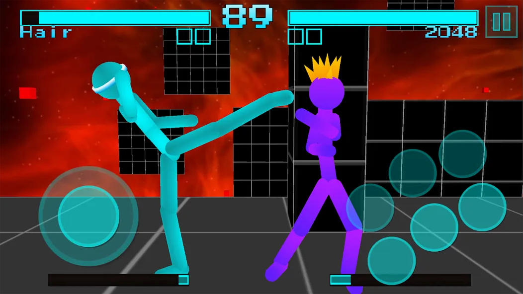 Взломанная Stickman Fighting Neon Warrior  [МОД Меню] — последняя версия apk на Андроид screen 2