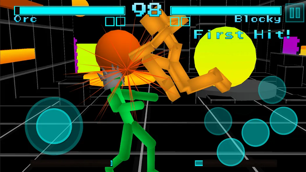 Взломанная Stickman Fighting Neon Warrior  [МОД Меню] — последняя версия apk на Андроид screen 3