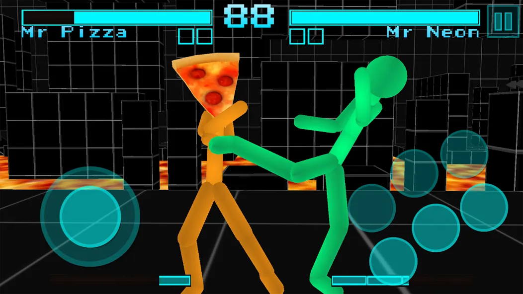 Взломанная Stickman Fighting Neon Warrior  [МОД Меню] — последняя версия apk на Андроид screen 4