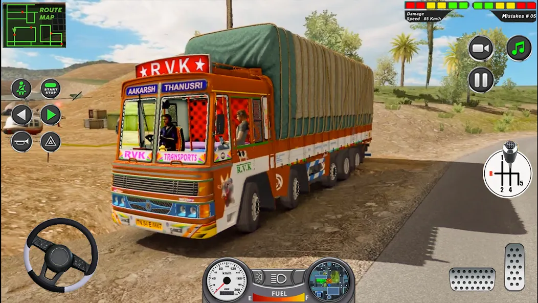 Взломанная Indian Heavy Truck Delivery 3D  [МОД Menu] — последняя версия apk на Андроид screen 1