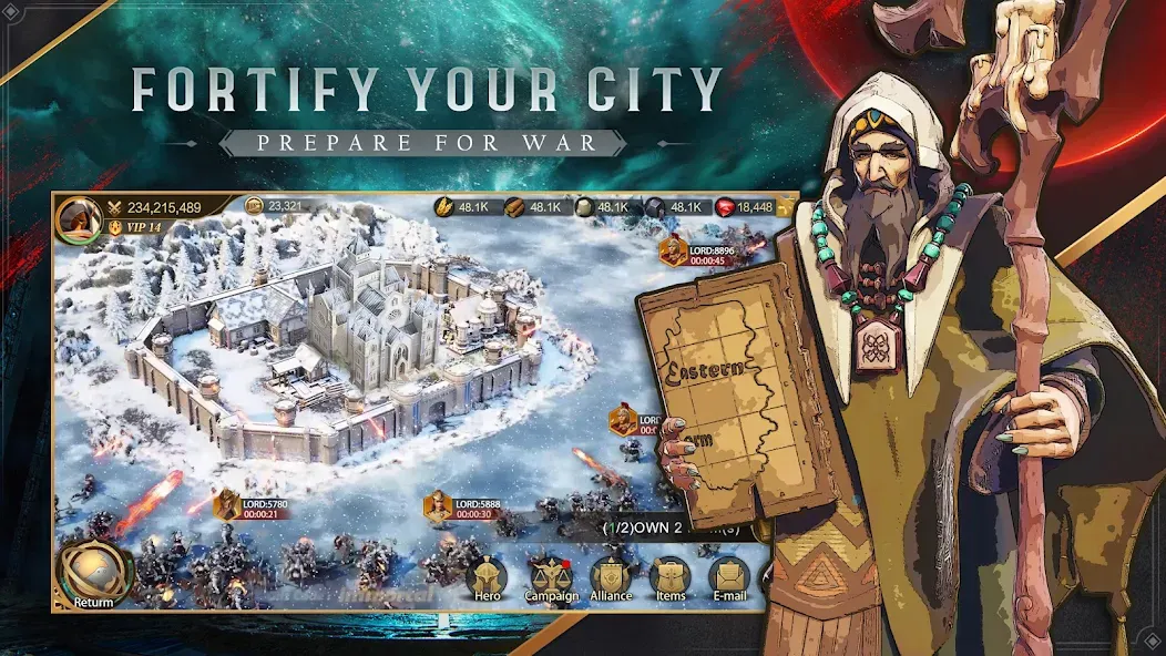 Взломанная Land of Empires: Immortal (Лэнд оф Эмпайрс)  [МОД Меню] — последняя версия apk на Андроид screen 2