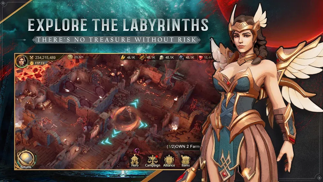 Взломанная Land of Empires: Immortal (Лэнд оф Эмпайрс)  [МОД Меню] — последняя версия apk на Андроид screen 3