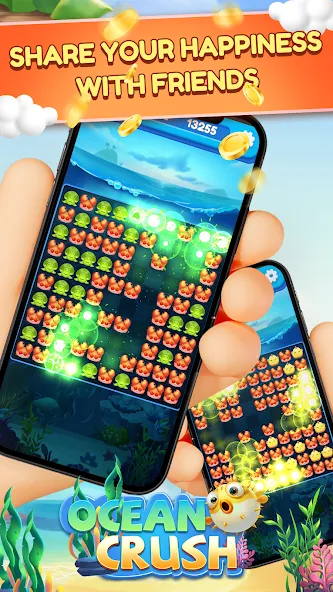 Скачать взлом Ocean Crush-Matching Games (Оушен Краш)  [МОД Unlocked] — последняя версия apk на Андроид screen 4