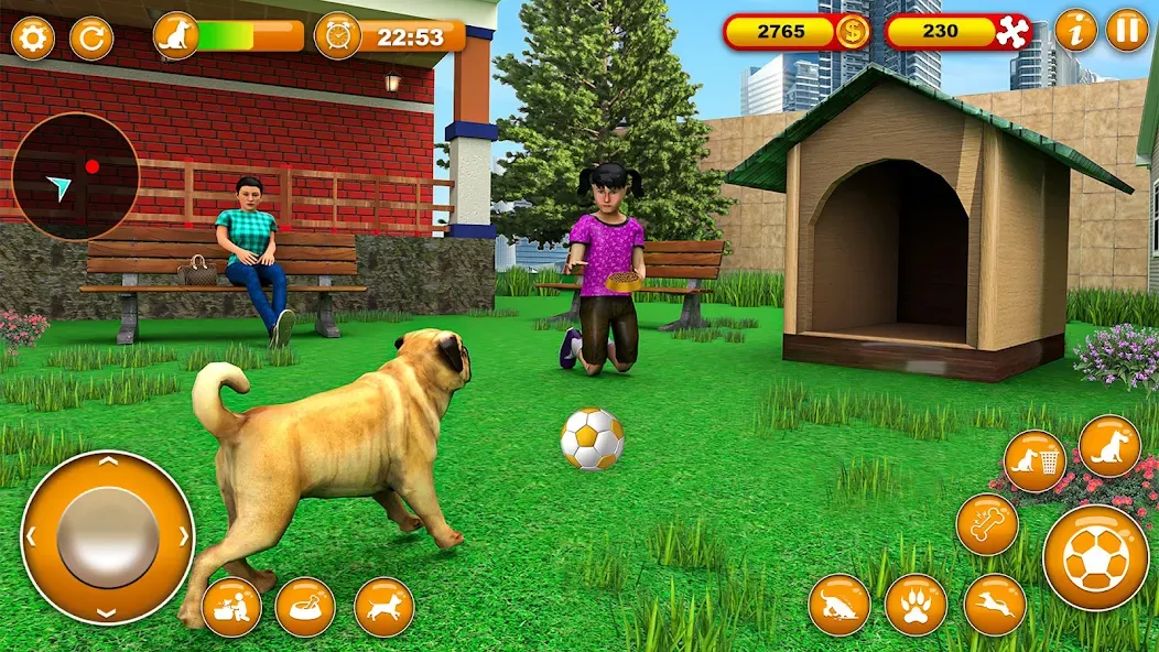 Скачать взлом Pet Dog Family Adventure Games  [МОД Меню] — последняя версия apk на Андроид screen 2