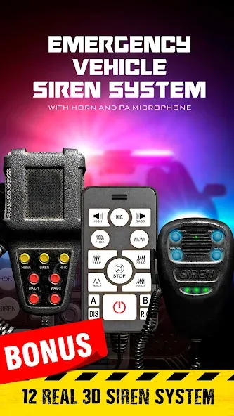 Скачать взлом Siren sounds set: siren system  [МОД Меню] — полная версия apk на Андроид screen 1