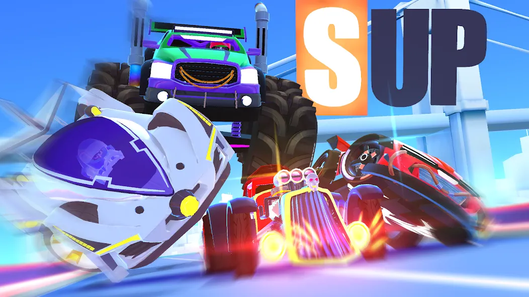 Скачать взломанную SUP Multiplayer Racing Games (СУП Мультиплеер Рейсинг)  [МОД Много денег] — полная версия apk на Андроид screen 5