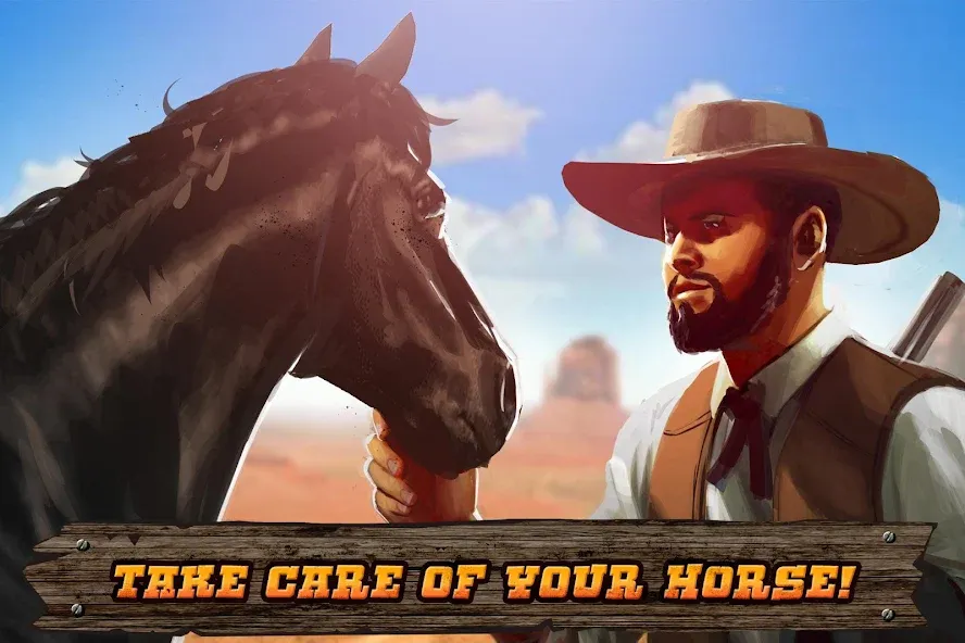 Взломанная Cowboys Horse Racing Derby  [МОД Menu] — полная версия apk на Андроид screen 2