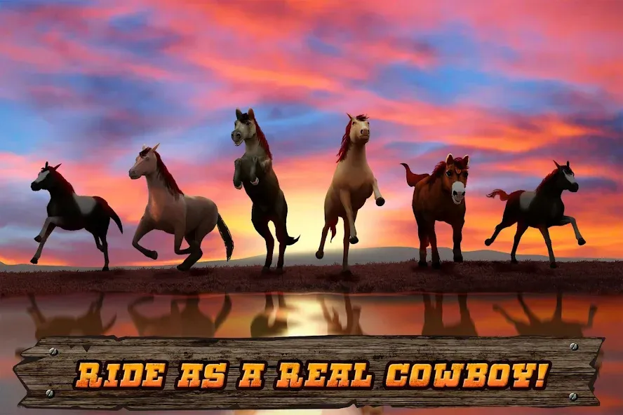 Взломанная Cowboys Horse Racing Derby  [МОД Menu] — полная версия apk на Андроид screen 5