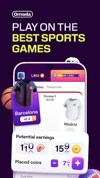 Взлом Omada — Make Sport Social (Омада)  [МОД Unlimited Money] — последняя версия apk на Андроид screen 1