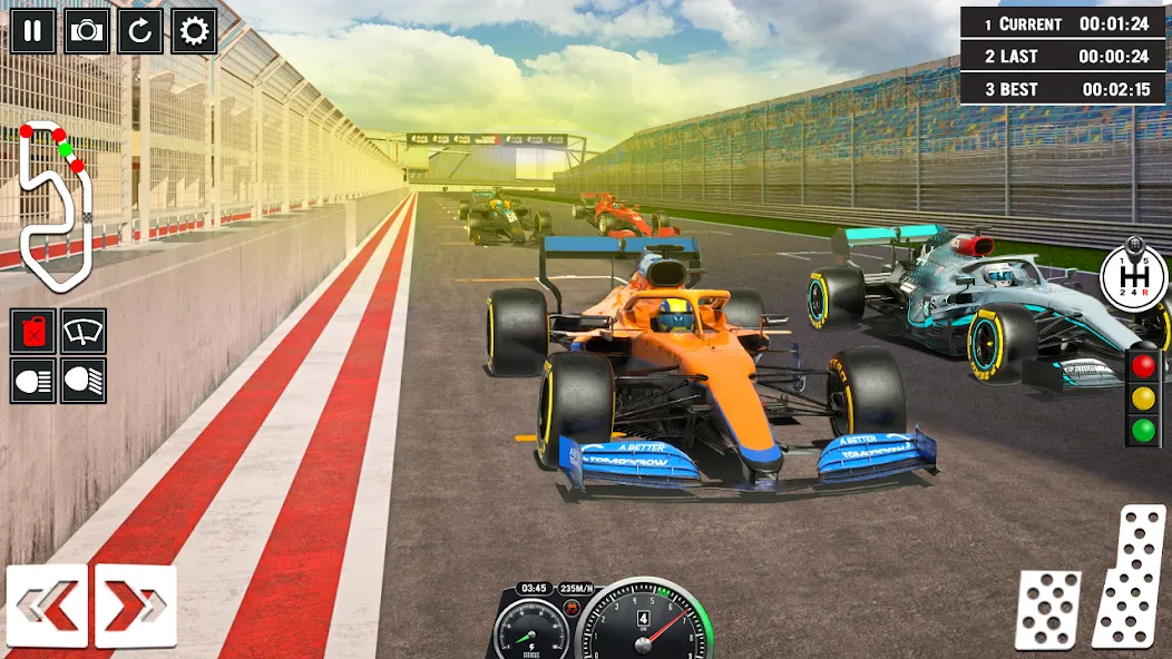 Скачать взломанную Formula Racing Car Racing Game  [МОД Menu] — полная версия apk на Андроид screen 1