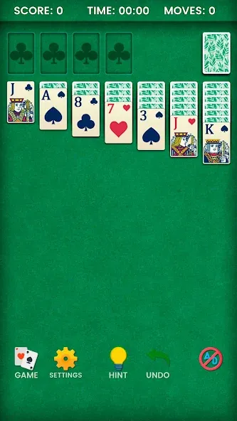 Взломанная Klondike Solitaire (Клондайк солитер)  [МОД Menu] — стабильная версия apk на Андроид screen 1