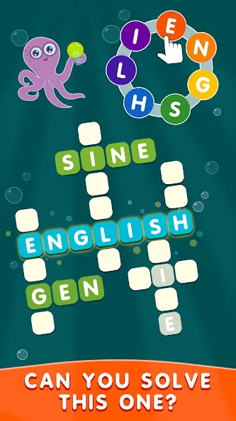 Скачать взломанную Crossword out of the words  [МОД Все открыто] — стабильная версия apk на Андроид screen 3