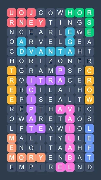 Скачать взломанную Word Search — Evolution Puzzle  [МОД Бесконечные монеты] — полная версия apk на Андроид screen 5