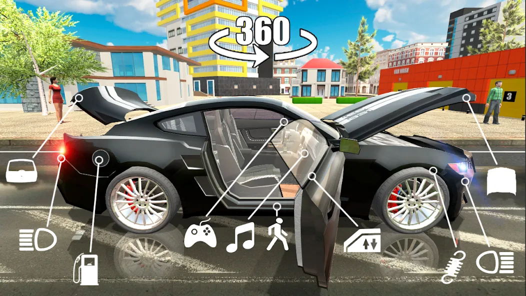 Взлом Car Simulator 2  [МОД Unlocked] — последняя версия apk на Андроид screen 1