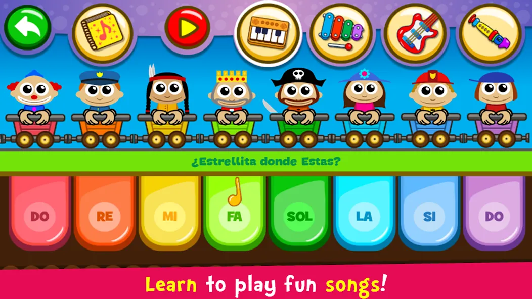 Скачать взломанную Piano Kids — Music & Songs  [МОД Меню] — полная версия apk на Андроид screen 5