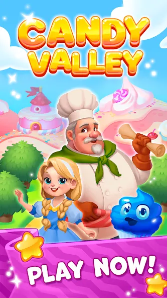 Взлом Candy Valley — Match 3 Puzzle  [МОД Бесконечные монеты] — полная версия apk на Андроид screen 5