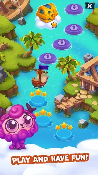 Взлом Pirate Treasures: Jewel & Gems  [МОД Menu] — стабильная версия apk на Андроид screen 1