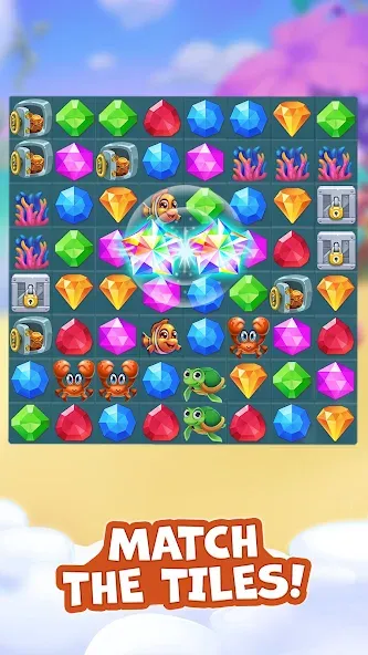 Взлом Pirate Treasures: Jewel & Gems  [МОД Menu] — стабильная версия apk на Андроид screen 5