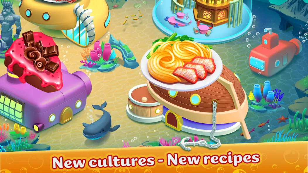 Взлом Cooking Aquarium — A Star Chef (Кукинг Аквариум)  [МОД Много денег] — стабильная версия apk на Андроид screen 5