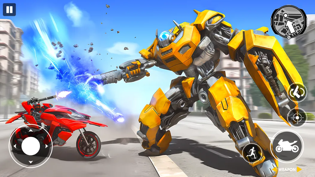 Взлом Real Robot Bike Transform Game  [МОД Бесконечные монеты] — стабильная версия apk на Андроид screen 4