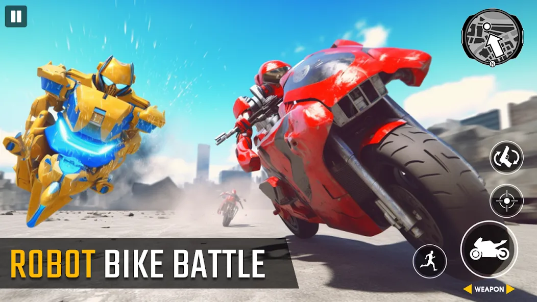 Взлом Real Robot Bike Transform Game  [МОД Бесконечные монеты] — стабильная версия apk на Андроид screen 5