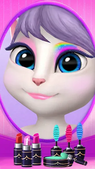 Взлом My Talking Angela  [МОД Много денег] — полная версия apk на Андроид screen 2