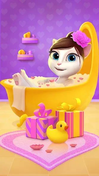 Взлом My Talking Angela  [МОД Много денег] — полная версия apk на Андроид screen 3