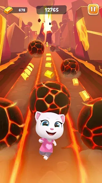 Взломанная Talking Tom Time Rush  [МОД Все открыто] — последняя версия apk на Андроид screen 2