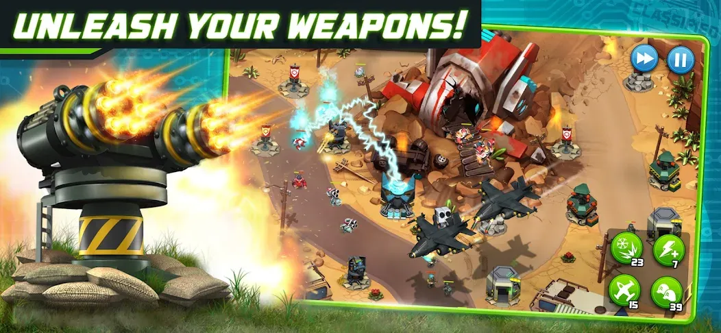 Взлом Alien Creeps — Tower Defense (Эйлиен Крипс ТД)  [МОД Unlimited Money] — последняя версия apk на Андроид screen 1