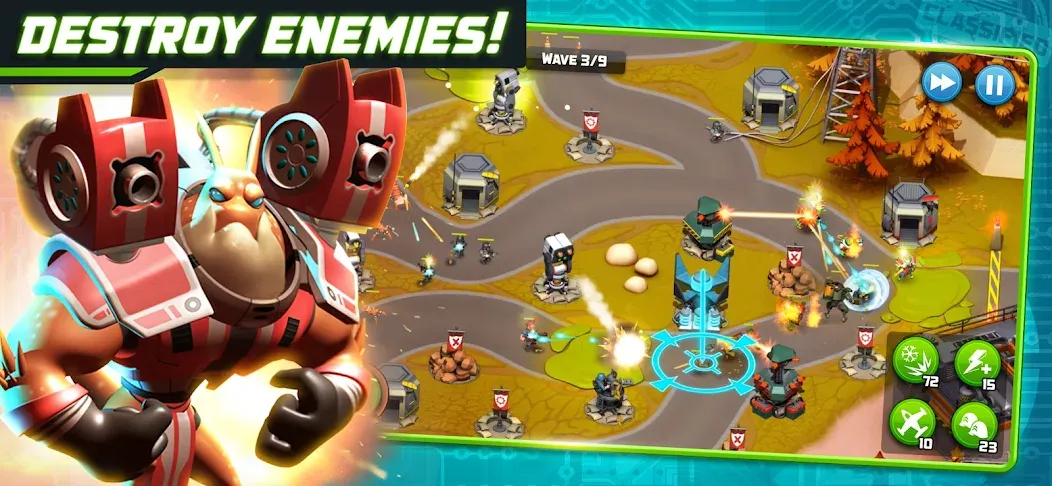 Взлом Alien Creeps — Tower Defense (Эйлиен Крипс ТД)  [МОД Unlimited Money] — последняя версия apk на Андроид screen 2