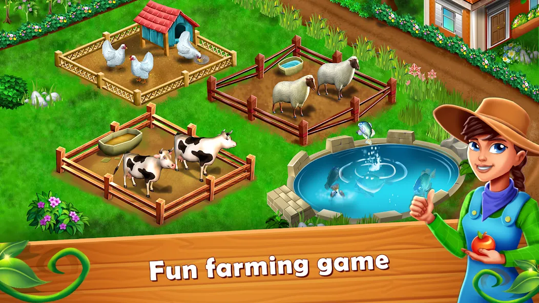 Скачать взломанную Farm Fest : Farming Games (Фарм Фест)  [МОД Unlocked] — стабильная версия apk на Андроид screen 1