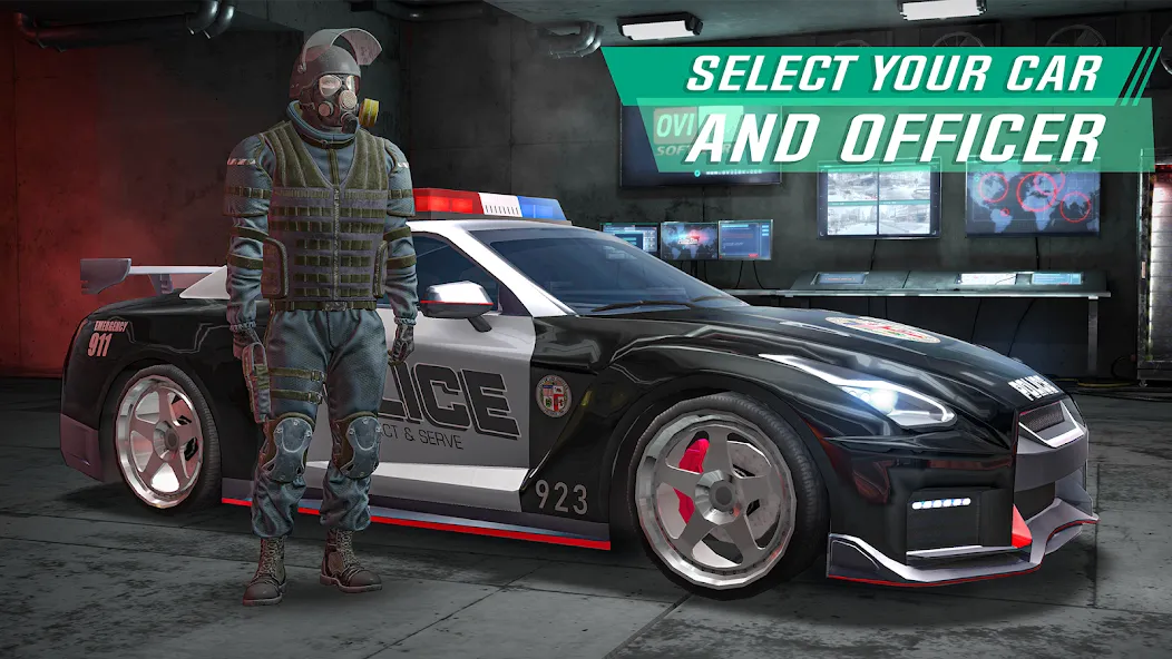 Скачать взлом Police Sim 2022 Cop Simulator (Полиция Сим 2022)  [МОД Много денег] — полная версия apk на Андроид screen 2