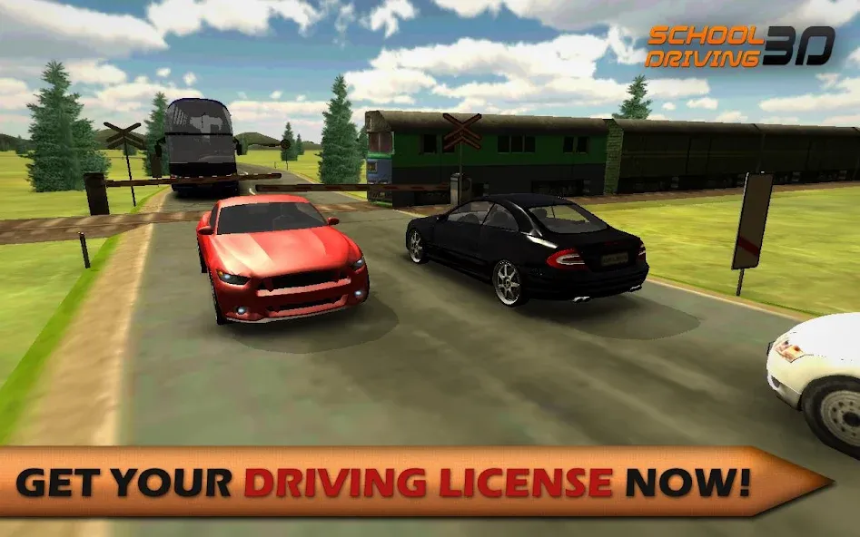 Скачать взломанную School Driving 3D (Скул Драйвинг 3Д)  [МОД Unlocked] — полная версия apk на Андроид screen 1