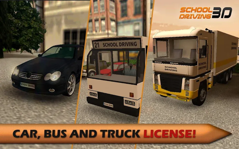 Скачать взломанную School Driving 3D (Скул Драйвинг 3Д)  [МОД Unlocked] — полная версия apk на Андроид screen 3