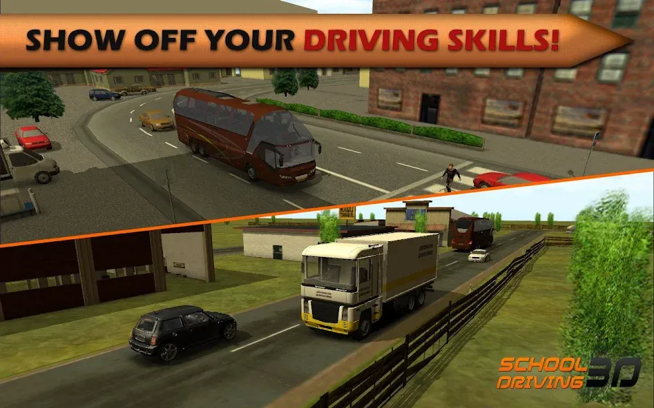 Скачать взломанную School Driving 3D (Скул Драйвинг 3Д)  [МОД Unlocked] — полная версия apk на Андроид screen 5