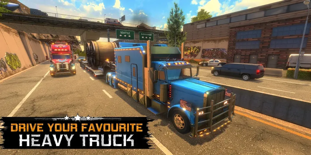 Скачать взлом Truck Simulator USA Revolution (Трак Симулятор США Революция)  [МОД Бесконечные монеты] — полная версия apk на Андроид screen 1