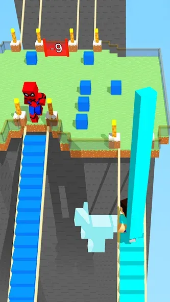 Скачать взлом Craft Bridge Race (Крафт Бридж Рейс)  [МОД Menu] — последняя версия apk на Андроид screen 1