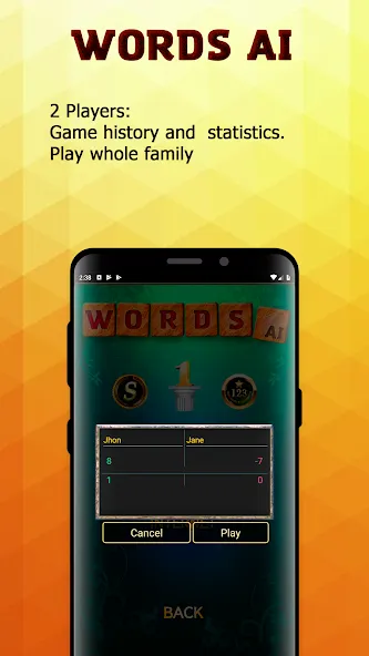 Взлом Words AI Friends Classic  [МОД Много монет] — стабильная версия apk на Андроид screen 3