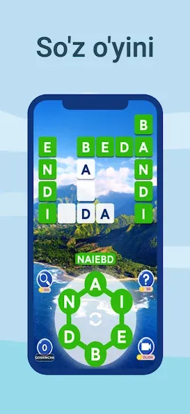 Скачать взлом So'z o'yini — So'zni Toping  [МОД Menu] — стабильная версия apk на Андроид screen 2
