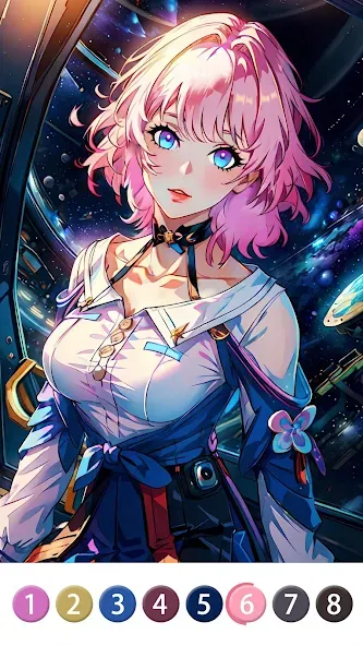 Скачать взломанную Painting Book — Anime Color  [МОД Все открыто] — последняя версия apk на Андроид screen 5