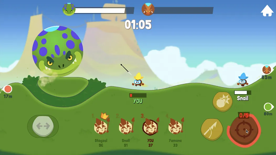 Взлом Tiny Hunters — Monsters Attack (Тини Хантерс)  [МОД Menu] — стабильная версия apk на Андроид screen 5